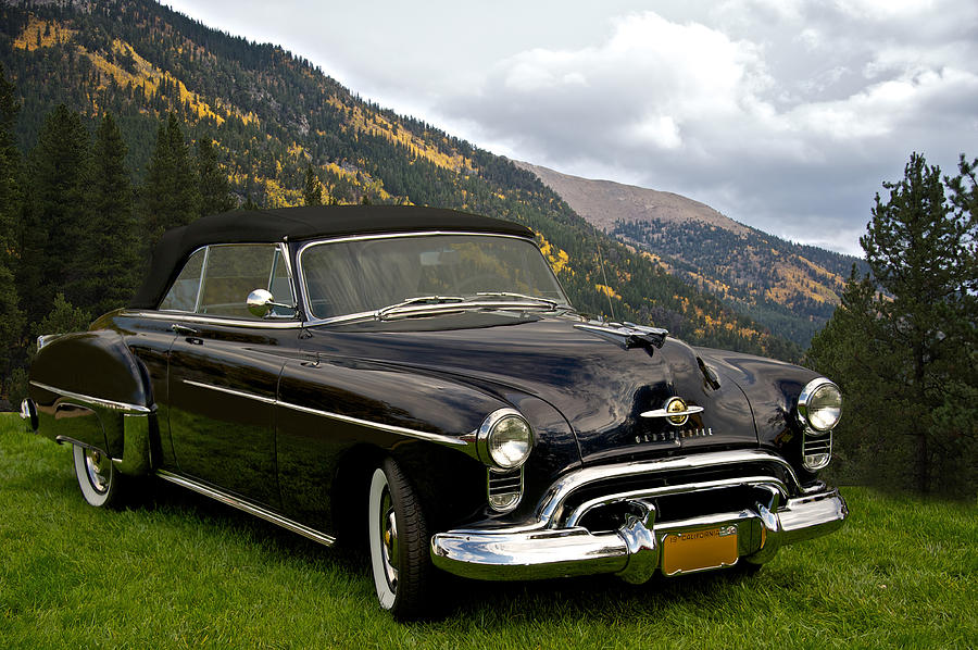 1950 Oldsmobile Convertible Photograph by Dave Koontz - Pixels