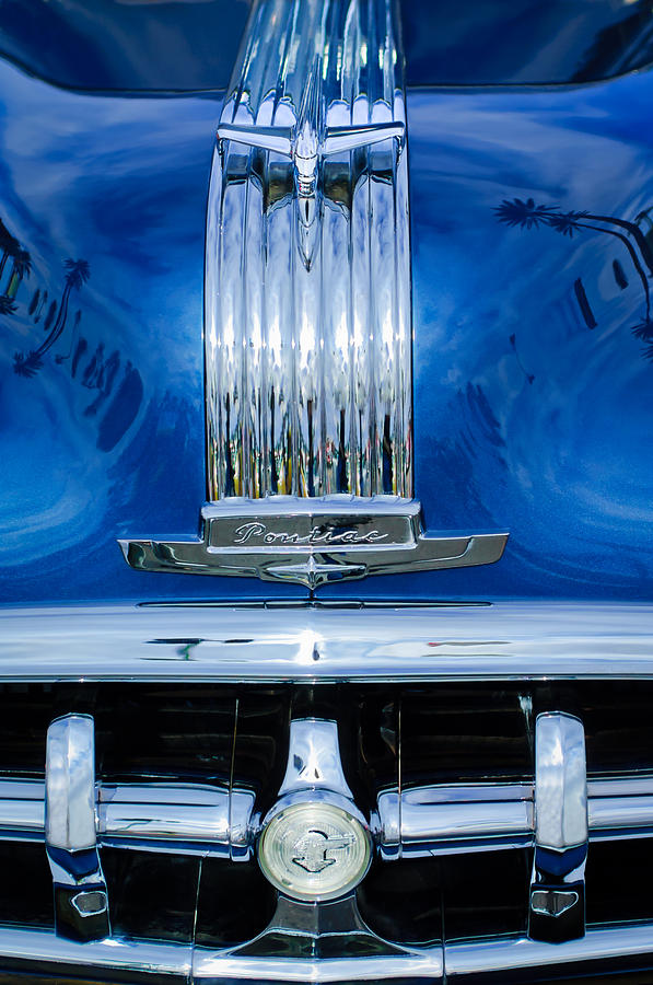 1950 Pontiac Hood Ornament - Emblem Photograph by Jill Reger