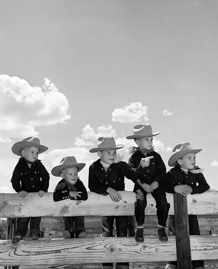 1950s Five Boys Brothers Dressed Photograph by Vintage Images - Fine ...