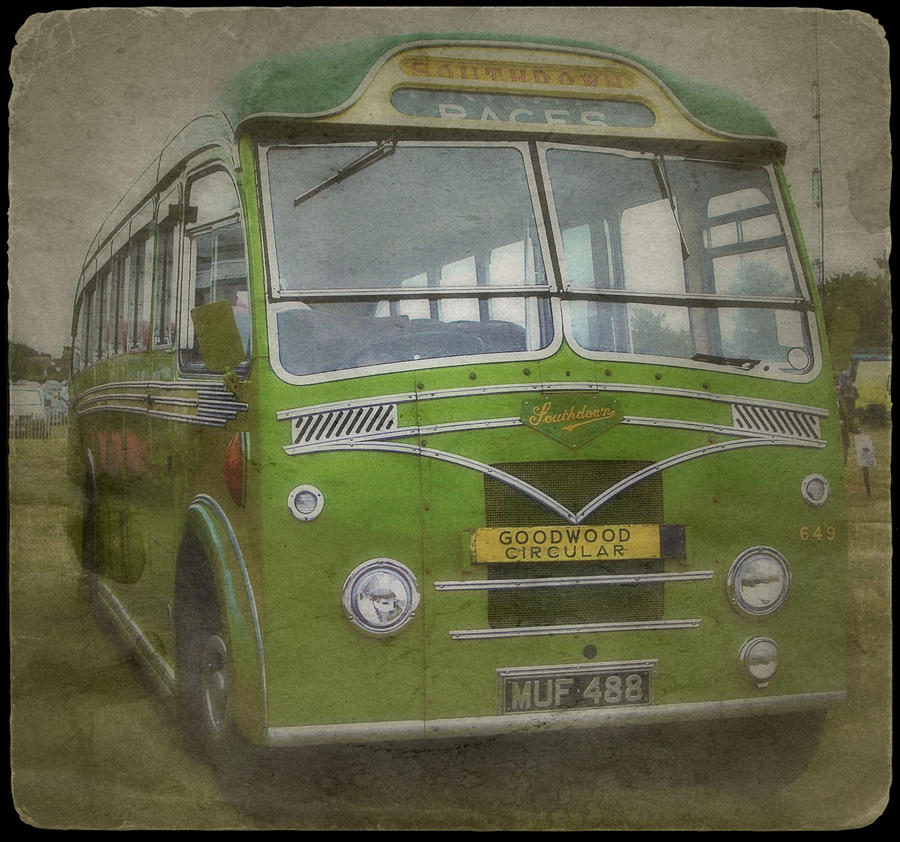 1950s Southdown Vintage Bus Photograph by John Colley