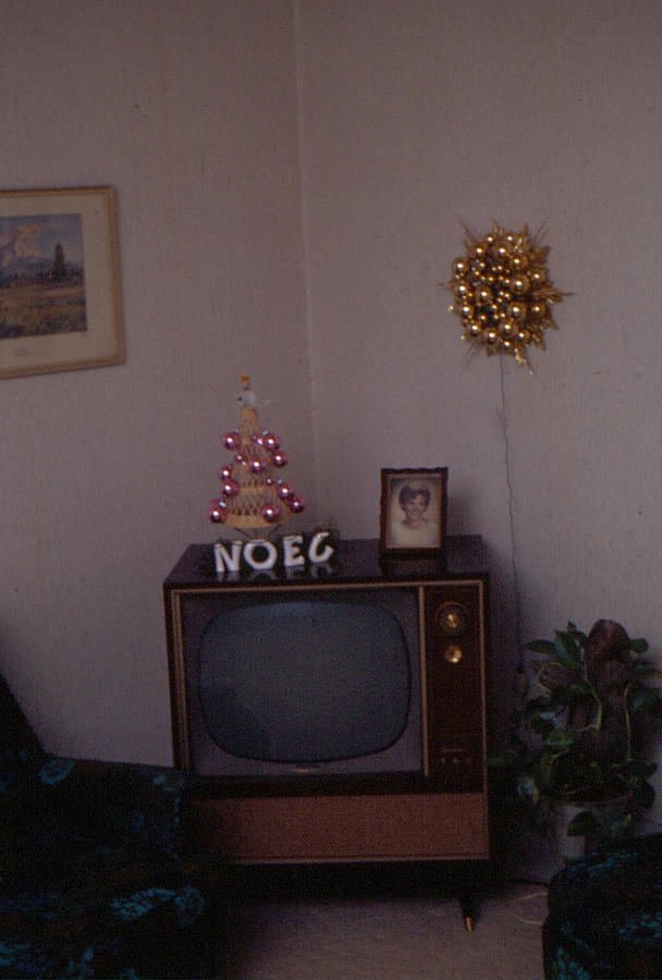 1950s TV Christmas scene Photograph by Cathy Anderson