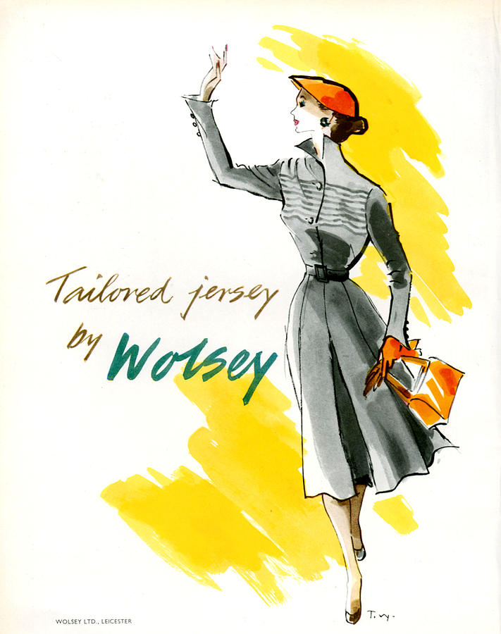 1950s Uk Wolsey Magazine Advert Photograph by The Advertising Archives