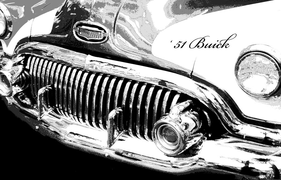 1951 Buick Super Digital Art Photograph by A Macarthur Gurmankin