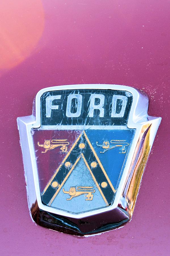 1951 Ford Emblem Photograph by Ed Hughes - Fine Art America