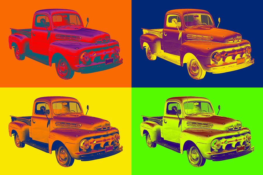 1951 ford F-1 Pickup Truck Pop Art Photograph by Keith Webber Jr