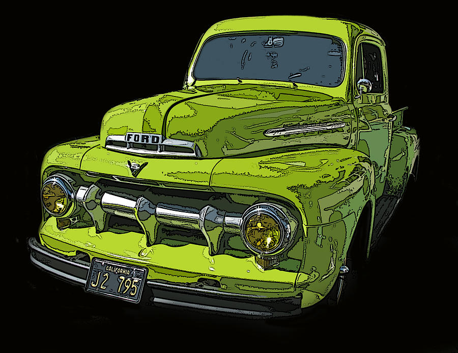 1951 Ford Pickup Truck Photograph by Samuel Sheats