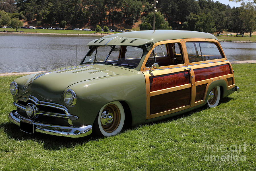 1951 Ford Woody Stationwagon 5D23589 Photograph by Wingsdomain Art and Photography