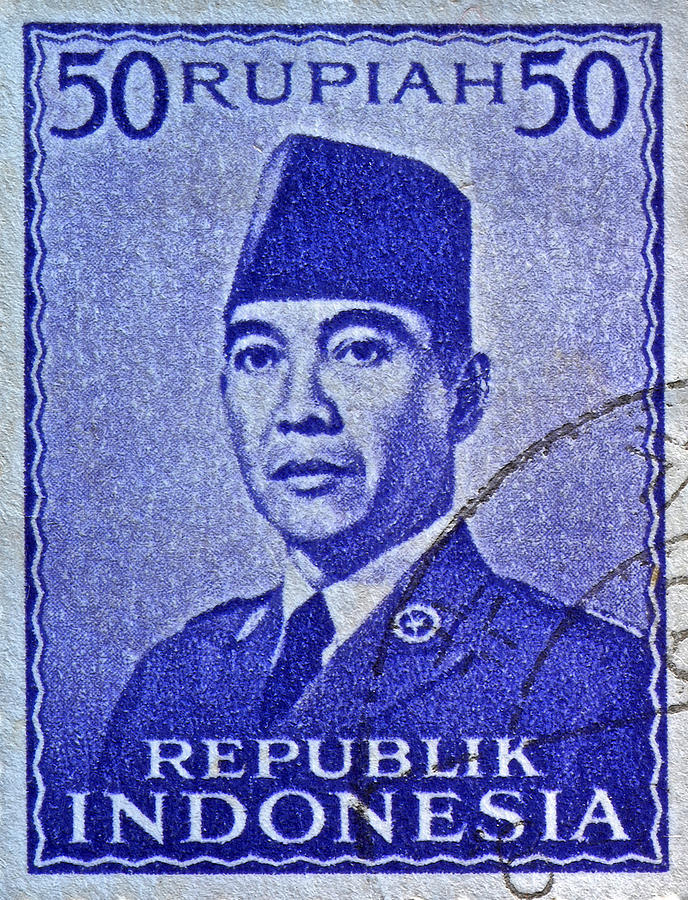 1951 Indonesia Sukarno Stamp Photograph by Bill Owen