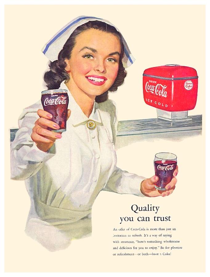 1952 - Coca-Cola Advertisement - Color Digital Art by John Madison
