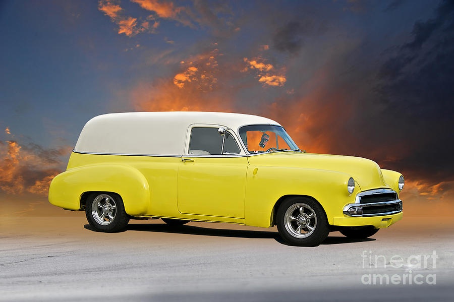Transportation Photograph - 1952 Chevy Sedan Delivery by Dave Koontz