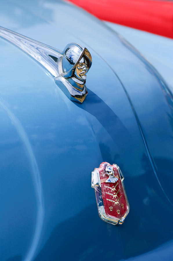 Car Photograph - 1952 Desoto Hood Ornament - Emblem by Jill Reger