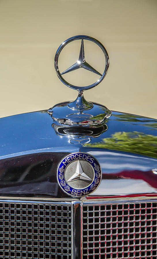 1952 Mercedes Grill Ornament Photograph by Roger Mullenhour