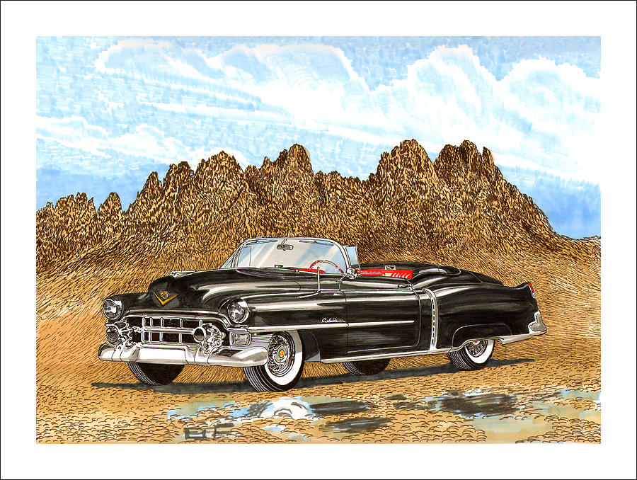 1953 Cadillac ElDorado Biarritz Painting by Jack Pumphrey