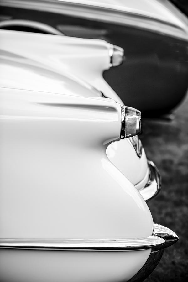 1953 Chevrolet Corvette Taillight -1406bw Photograph by Jill Reger