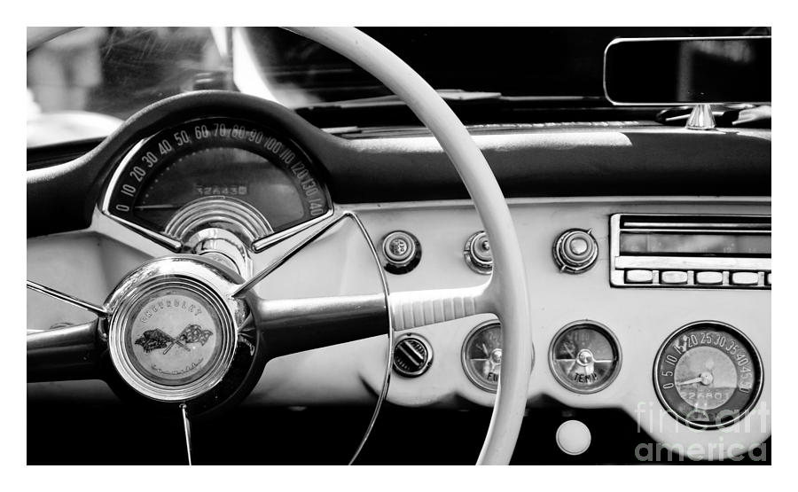 1953 Corvette Cockpit Digital Art by David Caldevilla