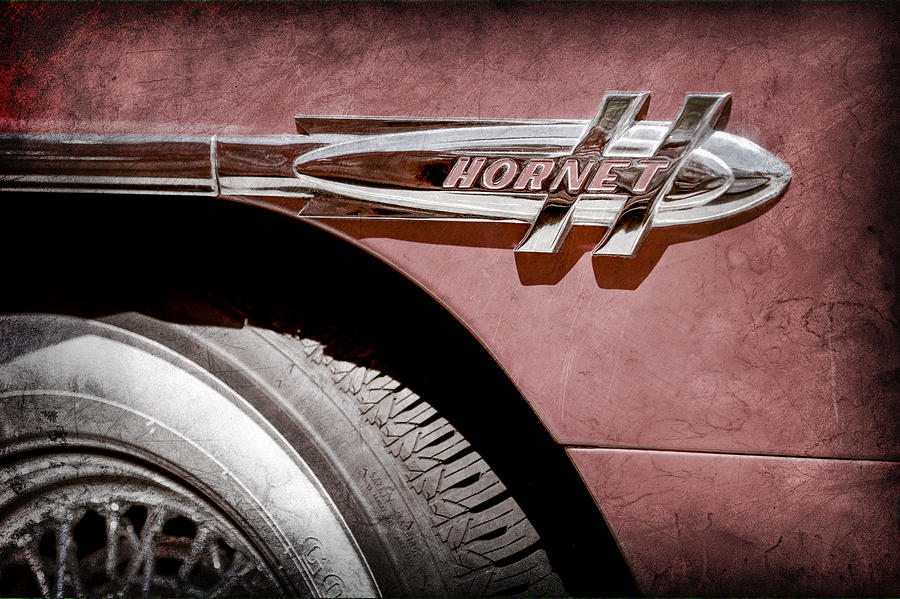 1953 Hudson Hornet Side Emblem Photograph by Jill Reger