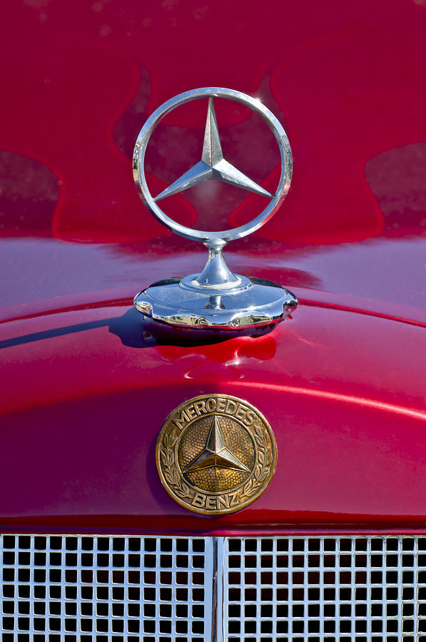 1953 Mercedes Benz Hood Ornament Photograph by Jill Reger