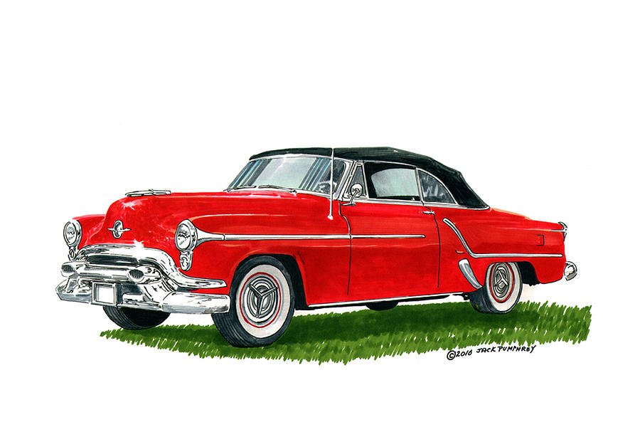 1953 Oldsmobile 98 Convertible Painting