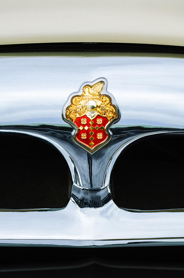 1953 Packard Clipper Deluxe Sedan Grille Emblem Photograph by Jill Reger