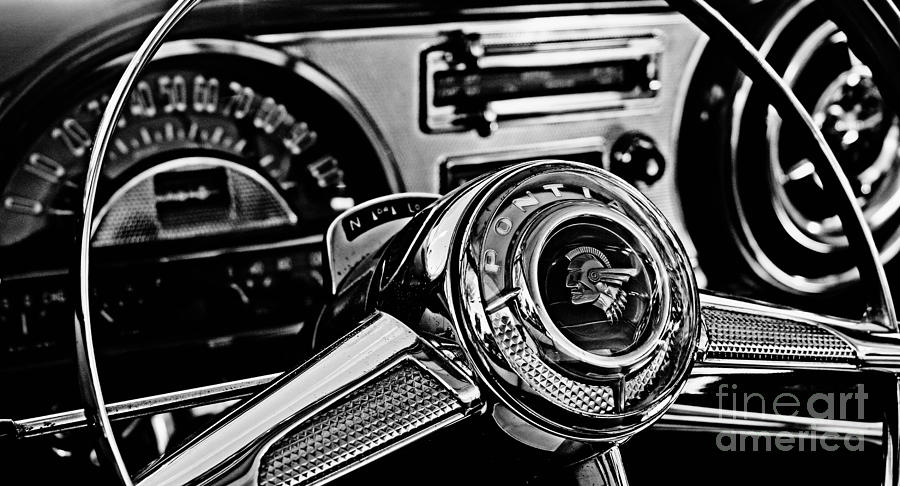1953 Pontiac Catalina Steering Wheel Digital Art by David Caldevilla