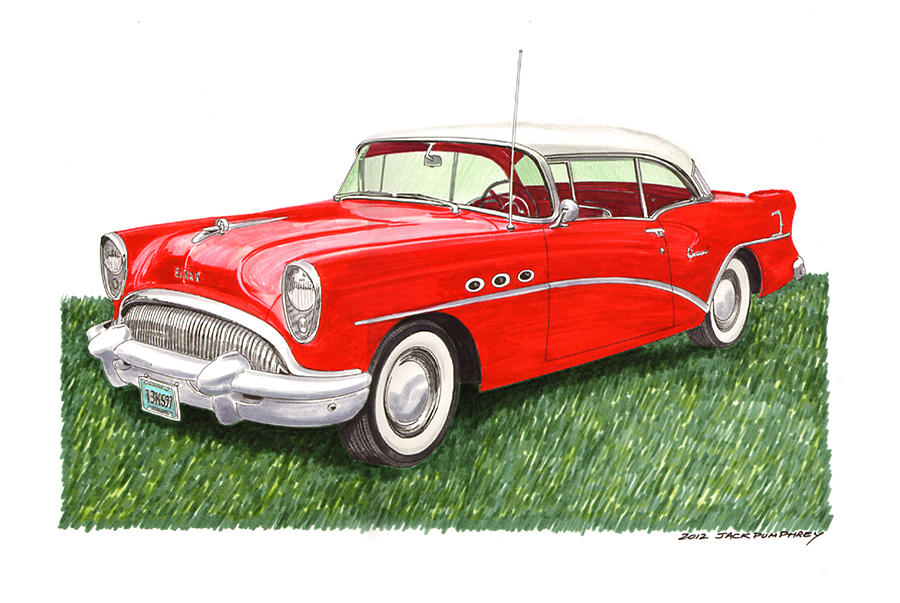 1954 Buick Special Painting by Jack Pumphrey