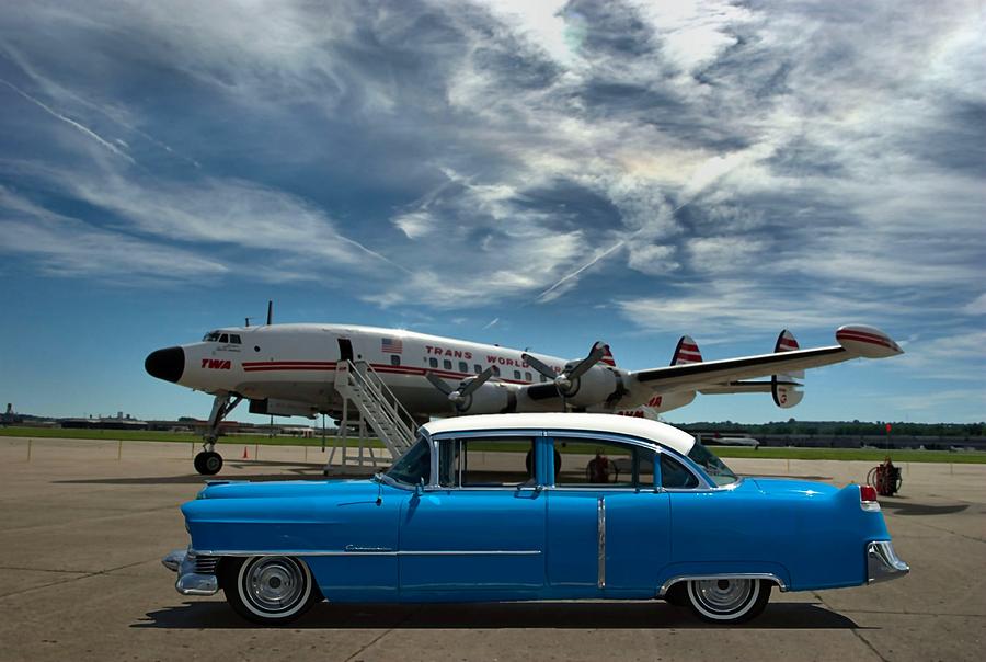 1954 Cadillac at the Airport Photograph by Tim McCullough