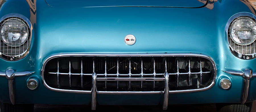 1954 Chevrolet Corvette Grille Emblem -249c Photograph by Jill Reger