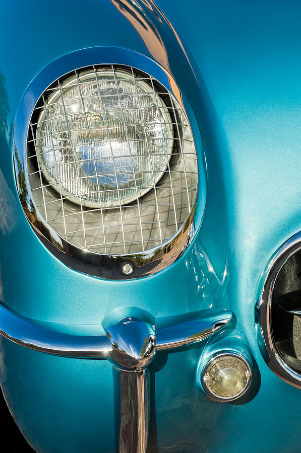 1954 Chevrolet Corvette Headlight Photograph by Jill Reger - Fine Art ...