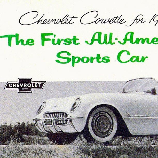 Car Photograph - #1954 #chevrolet #corvette #1954 by Zipquote Com