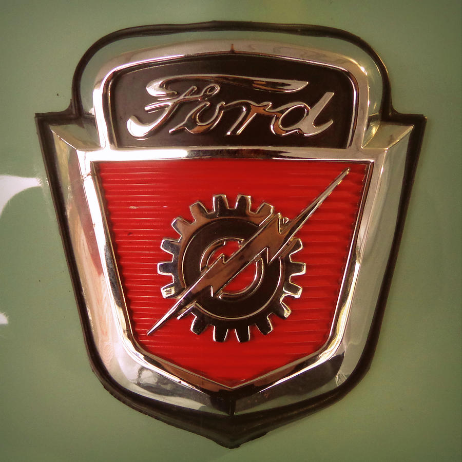 1954 Ford F100 Emblem Photograph by Joseph Skompski