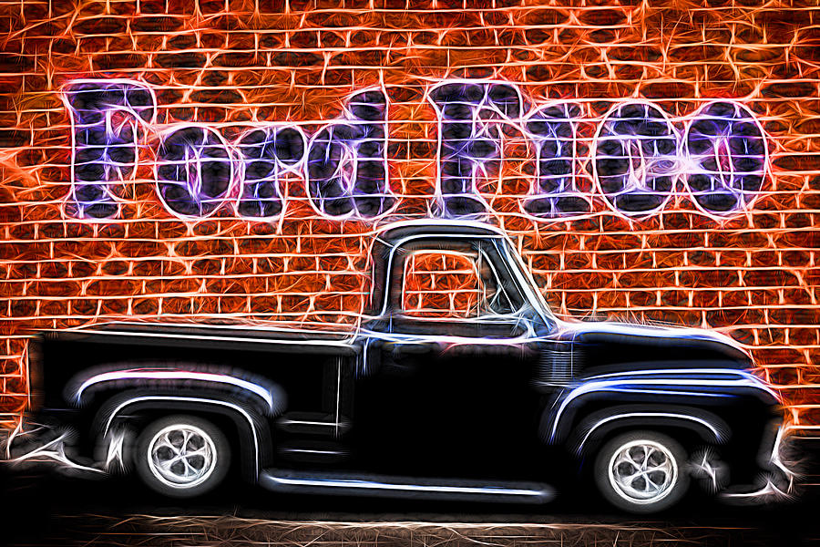1954 Ford F100 Pickup Photograph by Alan Hutchins