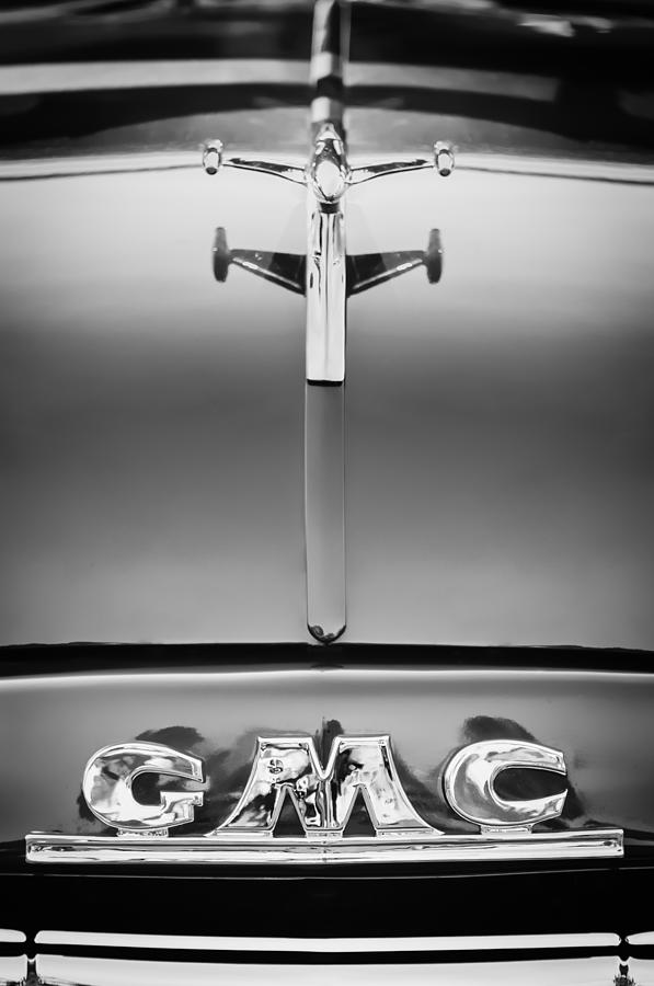 1954 GMC Pickup Truck Hood Ornament - Emblem Photograph by Jill Reger