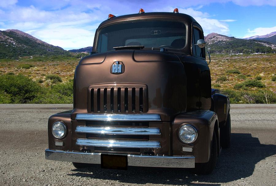 Truck Photograph - 1954 International Harvester COE Pickup Truck by Tim McCullough