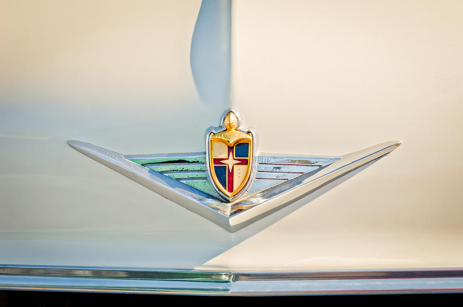 Car Photograph - 1954 Lincoln Capri Convertible Emblem 3 by Jill Reger