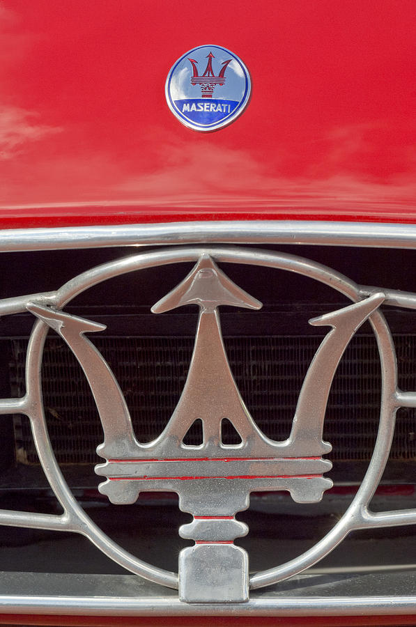 1954 Maserati A6 GCS Emblem Photograph by Jill Reger
