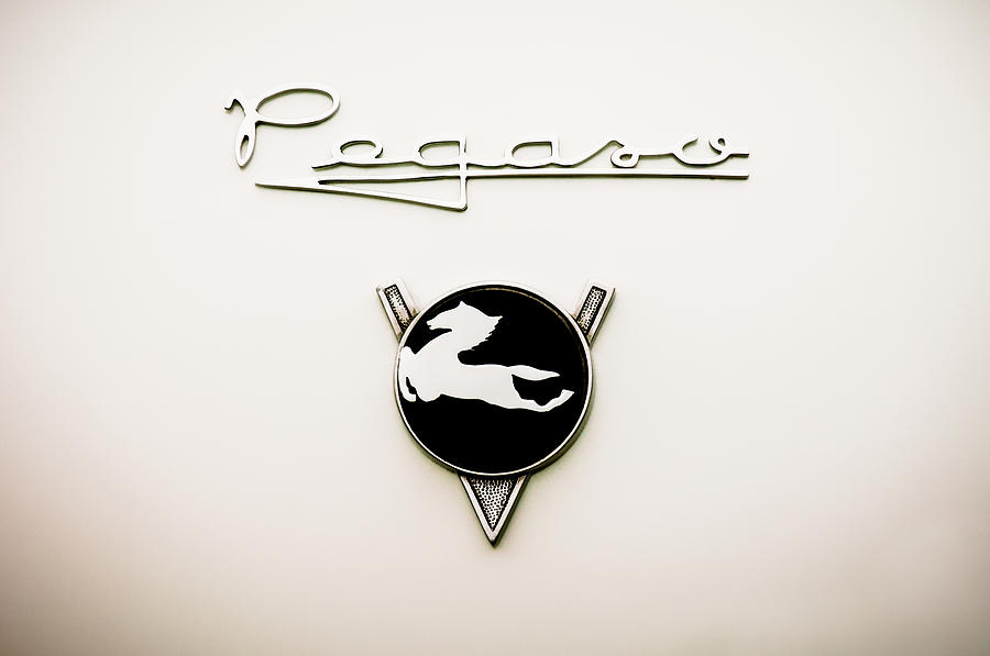 1954 Pegaso Z-102 Saoutchik Coue Emblem -2218C Photograph by Jill Reger