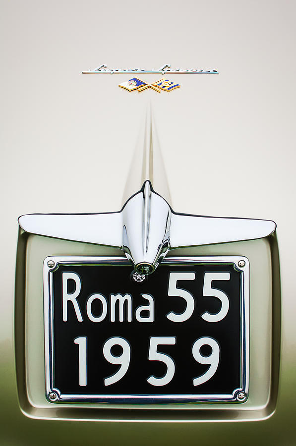 1955 Alfa Romeo 1900 CSS Ghia Aigle Cabriolet Grille Emblem - Super Sprint Emblem -0601c Photograph by Jill Reger