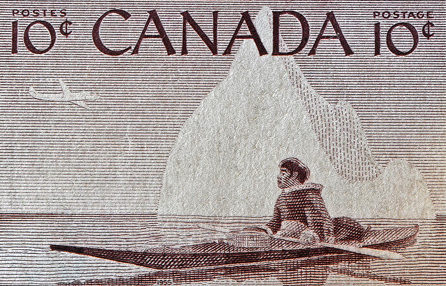 1955 Canada Eskimo Stamp Photograph by Bill Owen