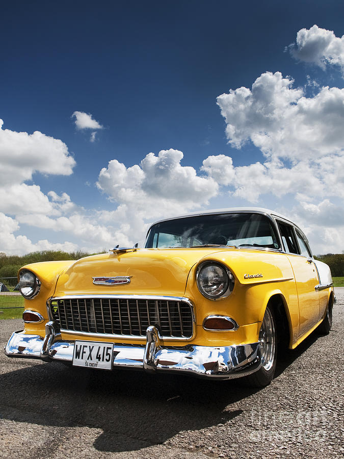 Car Photograph - 1955 Chevrolet by Tim Gainey