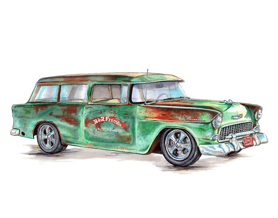 Chevrolet 1955 drawing