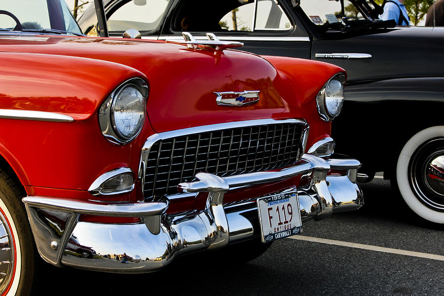 1955 Chevy Bel Air Front End Photograph by Dennis Coates