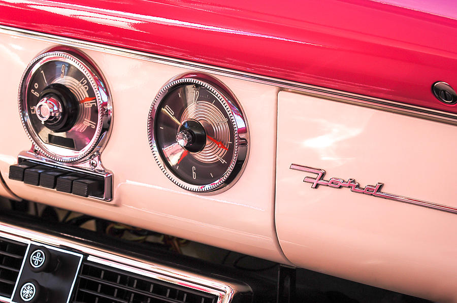 1955 Ford Crown Victoria Fordomatic Emblem Photograph by Jill Reger ...