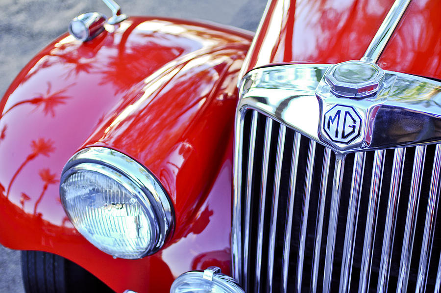 Car Photograph - 1955 MG TF 1500 Grille by Jill Reger