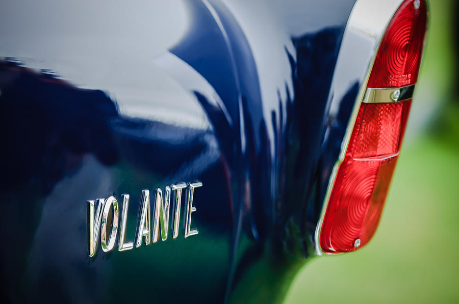 1956 Aston Martin Short Chassis Volante Taillight Emblem Photograph by Jill Reger