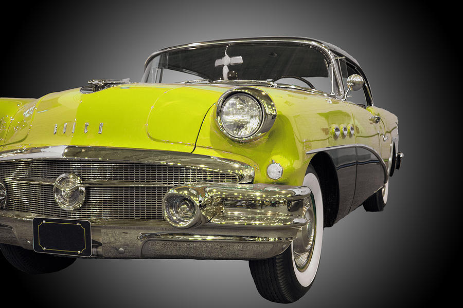 1956 Buick Special Riviera Coupe-Yellow Photograph by Michael Porchik