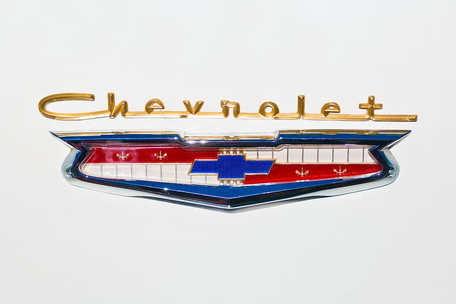 1956 Chevrolet 210 Emblem Photograph by Jill Reger