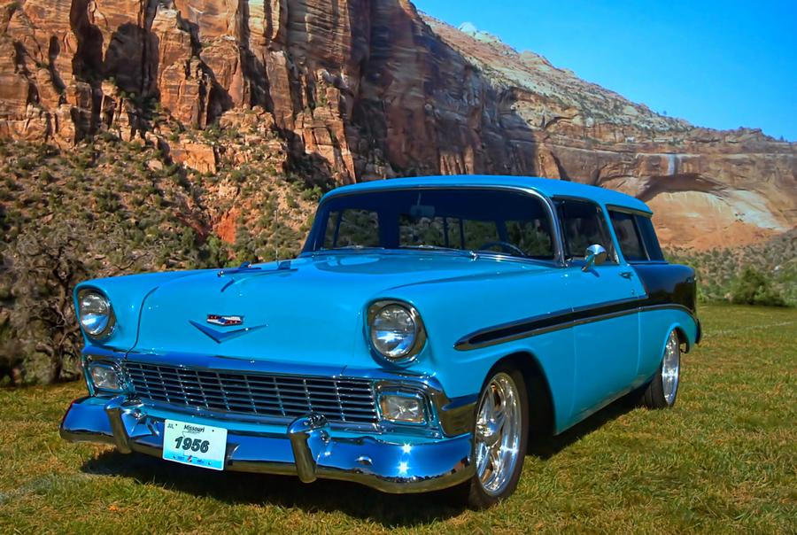 1956 Chevrolet Nomad Photograph by Tim McCullough