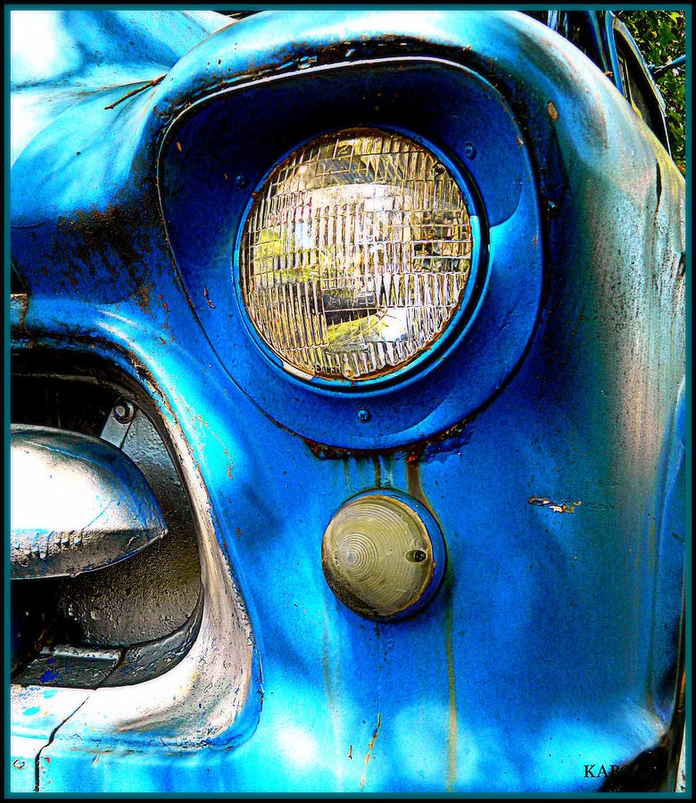 1956 Chevrolet Truck and Headlight Photograph by Kathy Barney