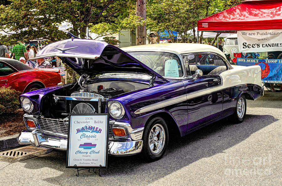 1956 Chevy Bel Air Photograph by Chris Anderson