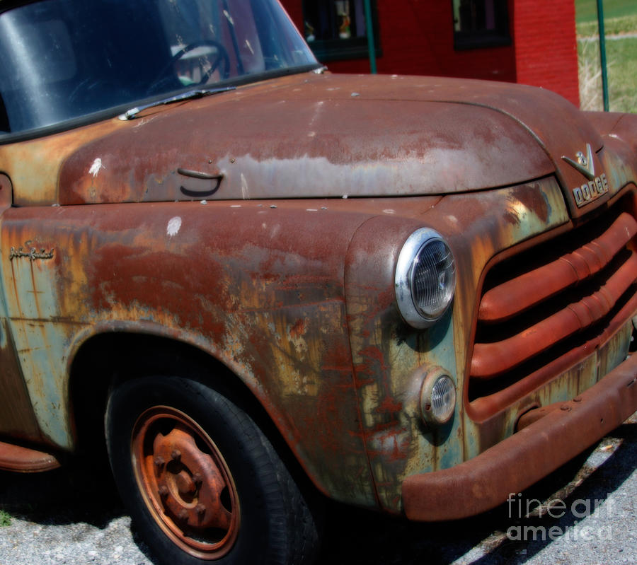Old Pickup Truck Photograph - 1956 Dodge Pickup Truck by Steven Digman